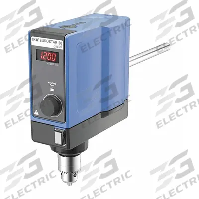 IKA Overhead Mixer: 2,000 RPM Max Speed, 20 N-cm, 10,000 cps Max Viscosity - Low-Torque Overhead Stirrers