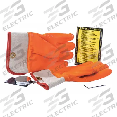 IDEAL WAREHOUSE INNOVATIONS, INC. Propane Gloves,PVC,Orange,1/2" W (MPN 70-1030) - Safety Supplies for Propane-Powered Forklifts