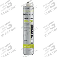 PENTAIR/EVERPURE Water Filter Cartridge: 21 gpd, 14 1/2 in Overall Ht, 3 1/4 in Overall Dia (MPN EV927369-75). Key specifications — Reduces: Scale; Filter Media: Reverse Osmosis Separation.