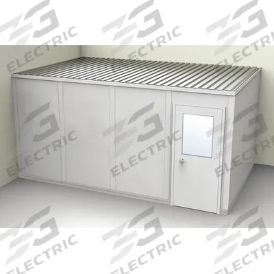 PORTA-FAB Modular In-Plant Office: 16 ft x 10 ft x 8 ft, 2 Walls, Vinyl-Covered Drywall - 2-Wall Unassembled In-Plant Offices