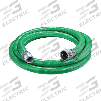 APPROVED VENDOR Suction and Discharge Hose: 6 in Hose Inside Dia., 45 psi, Green - PVC Water Suction & Discharge Hose Assemblies with Rigid PVC Helix Reinforcement