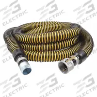Water Suction Hose: 2 in Hose Inside Dia., 17 psi, Black/Yellow, 2 in x 2 in Fitting Size (MPN 1ZNB5). Key specifications — Temp. Range: -40° to 140°F; Hose Color: Yellow; Brand: APPROVED VENDOR.