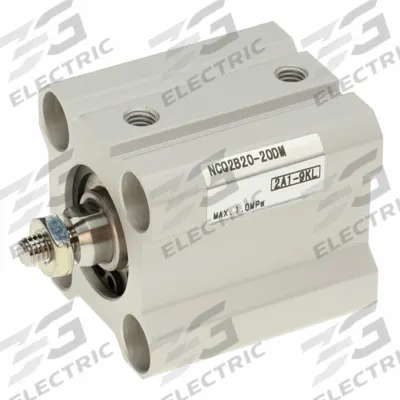 SMC Compact Cylinder: 20 mm Bore Dia, 20 mm Stroke Lg, Through Hole Mounting - Through Hole Mount Compact Cylinders