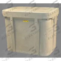 QUAZITE Underground Enclosure Assembly: 33 7/8 in x 22 1/4 in x 27 in Usable Int., Open Bottom (MPN PG2436Z81217). Key specifications — Brand: QUAZITE; Includes: Cover; Material: Monolithic Polymer Concrete; Cover Logo: Electric; Bottom Style: Open.