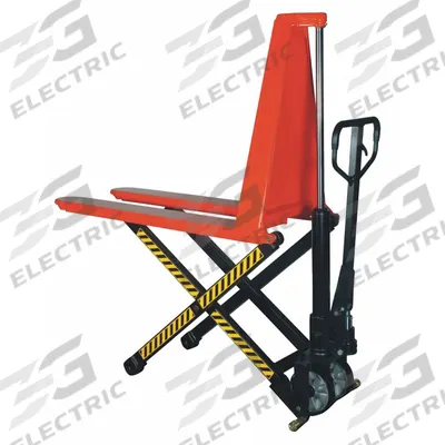 Dayton High-Lift Pallet Jack: 3,000 lb, Steel, Std Fork, 46 in L x 27 in W Forks - Manual High-Lift Pallet Jacks