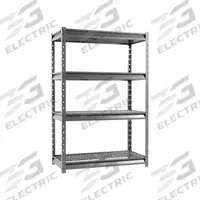 APPROVED VENDOR General Purpose Boltless Metal Shelving: Standalone, Extra Heavy Duty, 48 in x 24 in (MPN ATLAS482472-4G3000). Key specifications — Finish: Powder Coated; Maximum Post Load Capacity: 12000 lb; Decking Material: Steel; Color: Grey Vein; Beam Profile: Standard; Brand: APPROVED VENDOR; Duty Rating: Extra Heavy Duty; Side Panel: Open.