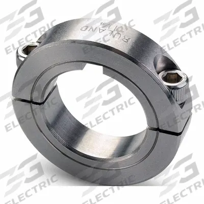 RULAND MANUFACTURING Keyed Shaft Collar: 2-Piece, Metric, Round Keyed, Clamp On - Two-Piece Keyed Shaft Collars