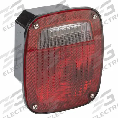 GROTE Stop/Turn/Tail Light: LED, Stop, Turn, and Tail Combo Light, Clear/Red - Stop, Turn & Tail Combination Lights