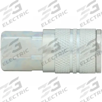 SPEEDAIRE Quick Connect Hose Coupling: 3/8 in Body Size, 3/8 in Hose Fitting Size - Industrial Interchange Steel Quick-Connect Air Coupling Bodies
