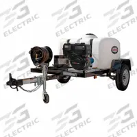 SIMPSON Gas-Powered Pressure Washer: Trailer Pressure Washer, Cold, Cart, Heavy Duty, Direct, CRX (MPN TRSB-4240262). Key specifications — Manufacturer Part Number: TRSB-4240262; Engine Brand: CRX; Brand: SIMPSON.