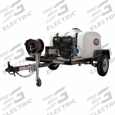 SIMPSON Gas-Powered Pressure Washer: Trailer Pressure Washer, Cold, Cart, Heavy Duty - Cold Water Pressure Washers