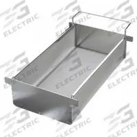 MARLIN STEEL WIRE PRODUCTS Parts Washer Basket: Rectangular, Stainless Steel, Silver, Not Nestable (MPN 02044001-31). Key specifications — Handle Included: Handle Included; Mesh Opening Size: #12; Stackable: Not Stackable; Lid Included: Lid Not Included; Brand: MARLIN STEEL WIRE PRODUCTS.