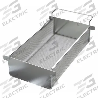MARLIN STEEL WIRE PRODUCTS Parts Washer Basket: Rectangular, Stainless Steel, Silver - Rectangular Parts Washer Baskets