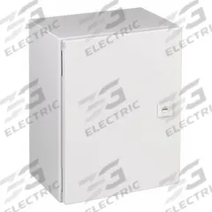 RITTAL Enclosure: Steel, 15 in x 11 in x 8 in, NEMA 1/12/3R/4, Solid Cover, Hinged (MPN WM161208NC). Key specifications — Closure Method: 1/4-Turn Latch; Brand: RITTAL; Knockouts: Not Included.