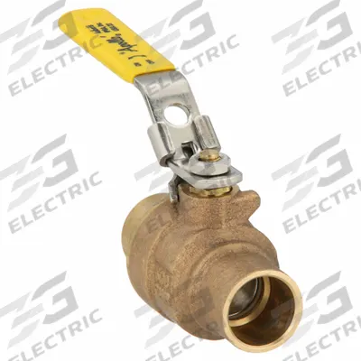 APOLLO Manual Two-Way Ball Valve: 3/4 in, Bronze, Straight, Sweat x Sweat, Full Port - Bronze Ball Valves