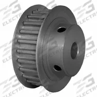 DAYTON Timing Pulley: Curvilinear, Fixed, For 9 mm Belt Wd, 25 Teeth, 5 mm Pitch, Aluminum (MPN 25-5M09M6FA8). Key specifications — Brand: DAYTON; Finish: Clear Anodized; For Belt Series: Powerhouse®.