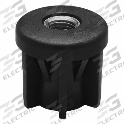 ELESA Tube End Leveling Mount: Round, Nylon, 5/8"-11 Thread Size, 1,120 lb Capacity - Tube End Leveling Mounts without Feet