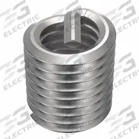 HELI-COIL Helical Insert: Tanged Tang Style, Free-Running, M8-1.25 Thread Size, Plain, Plain, 12 PK (MPN R1084-8). Key specifications — attr798694: 18-8; attr798710: Right Hand; attr798707: M8-1.25; attr798676: Metal; attr798705: Metric; attr798675: HELI-COIL; attr798708: 200,000 to 250,000 psi; attr798713: Coarse.