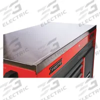 PROTO Workstation Top: Workstation Top, 50 1/8 in Overall Wd, 25 in Overall Lg, 1 1/2 in Overall Ht (MPN J4550-SST). Key specifications — Compatible Product Type: Roller Cabinets; Brand: PROTO; Includes Mounting Hardware: Mounting Hardware Included; Product Type: Workstation Top; Compatible with Manufacturer Model No.: J555041-10xx; Color: Black; Material: Stainless Steel.