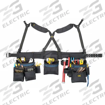 CLC Tool Rig: 29 in to 46 in Waist Size, Pockets 28, Padded - Tool Rigs