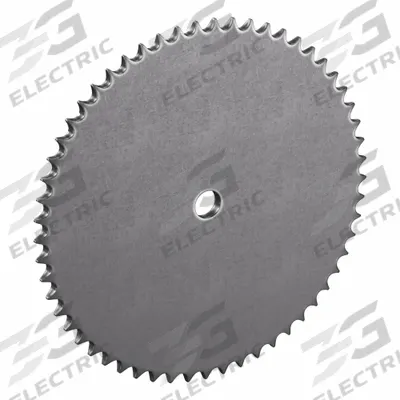 TRITAN Roller Chain Sprocket: No Hub, For Single Strands, 08B, 57 Teeth, 230.54 mm Pitch Dia - Size 08B Plain-Bore Roller Chain Sprockets