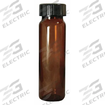 QORPAK Vial: 40 mL, Includes Closure, Phenolic, 27.5 mm Body Dia, Square, Amber - Glass Sample Vials