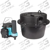 LITTLE GIANT Sink Drain Pump System: 3.5 gal, 1/3 hp, 115V AC, 29 gpm Flow Rate @ 10' of Head, 9 A (MPN 506065). Key specifications — Brand: LITTLE GIANT; Rated Voltage: 115V AC; Discharge Location: Top; Switch: Integral Diaphragm.