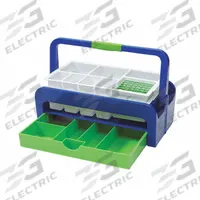Blood Collection Tray: 10 3/8 in Overall Wd, 6 3/4 in Overall Ht, 16 3/4 in Overall Lg, ABS (MPN HS2200A). Key specifications — Material: ABS; Color: Blue/Green; Product Type: Blood Collection Organizer; Brand: HEATHROW SCIENTIFIC.
