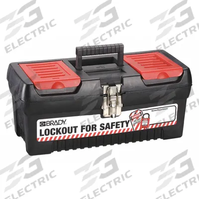 BRADY Lockout Tool Box: No Padlocks - Portable Unfilled Lockout Kits