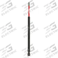 MILWAUKEE Driver Bit: Power Bit, Imperial, PH1 Bit Industry Size, #1 Bit Size, Std, 6 in Overall Lg (MPN 48-32-4800). Key specifications — attr1119695: MILWAUKEE; attr1119703: Alloy Steel; attr1119710: Standard; attr1119708: Hex; attr1202404: #1.
