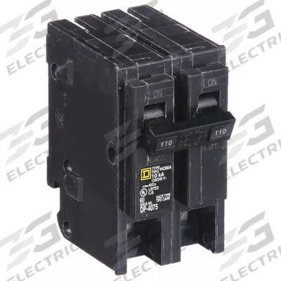 SQUARE D Miniature Circuit Breaker: 110 A, 120/240V AC, Single Phase, 10kA at 120/240V AC - HOM Series, Plug-In Square D Miniature Circuit Breakers