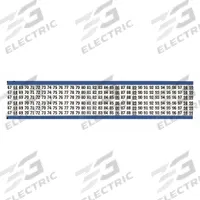 BRADY Wire Marker: 67 to 99, Black on White, 825 Labels, Vinyl Cloth, -40°F to 176°F, 25 PK (MPN WM-67-99-PK). Key specifications — Legend: 67 to 99; Label Material: Vinyl Cloth; Brand: BRADY; Color: Black on White.