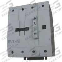 EATON IEC Magnetic Contactor: Non-Reversing, 4 Poles, 4NO Contacts, 80 A, 120V AC Coil (MPN XTCF125G00A). Key specifications — Brand: EATON; Integrated Surge Suppression: Yes.
