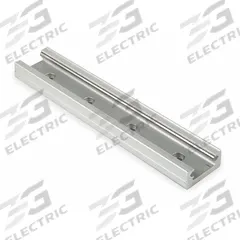 Linear Guide Rail: 65, 420 mm Overall Lg, 65 mm Overall Wd, 42 mm Overall Ht, Aluminum Alloy (MPN RR65-0420). Key specifications — Brand: PBC LINEAR; Size: 65; Nominal Rail Size: 65.
