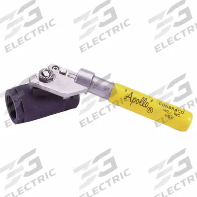 APOLLO Manual Two-Way Ball Valve: 1 1/2 in, Carbon Steel, Straight, FNPT x FNPT - Carbon Steel Ball Valves