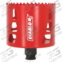 DIABLO Hole Saw: 3 1/8 in Saw Dia., 4 Teeth per Inch, 2 3/8 in Max. Cutting Dp, Bi-Metal (MPN DHS3125). Key specifications — attr1098070: 4; attr1098087: DIABLO; attr1098073: Snap-Lock Plus™.