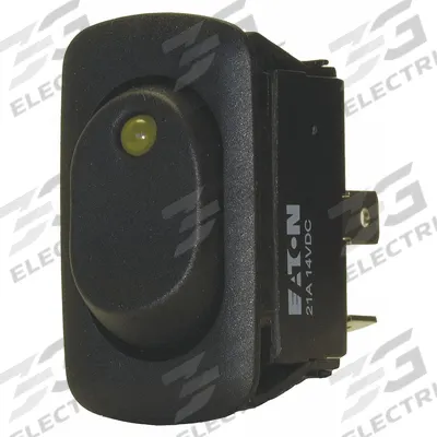 EATON Lighted Rocker Switch: 2 Positions, SPST - General Purpose Rocker Switches