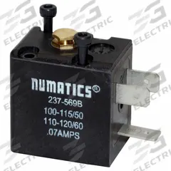 AVENTICS Solenoid Coil: For Series L1, 120V AC, 237-569. Key specifications — attr1077390: 237-569; attr1077459: Solenoid Coil; attr1077475: 120V AC.