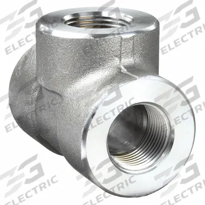 APPROVED VENDOR Metal Pipe Tee: 1 1/2 in x 1 1/2 in x 1 1/2 in, Steel - Threaded High-Pressure Pipe Fittings