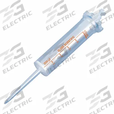 GLOBE SCIENTIFIC Dispenser Syringe Tip: Non-Sterile, 1,000 ul Capacity, Bulk Bag, No Filter - Non-Strerile Pipette Tips