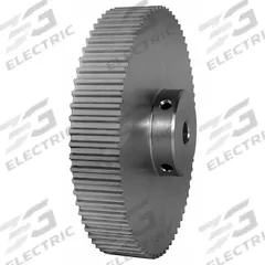 DAYTON Timing Pulley: Curvilinear, Fixed, For HTD Timing Belt Section, For 15 mm Belt Wd, 70 Teeth (MPN 70-5M15-6A5). Key specifications — Brand: DAYTON; Finish: Clear Anodized; For Belt Series: Powerhouse®.