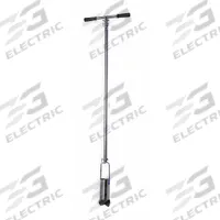AMS Telescoping Auger Kit: Steel, 4 in Overall Dia, 5 1/4 ft Overall Lg, Steel, Handle Included (MPN 301.65). Key specifications — Brand: AMS; Product Type: Telescoping Auger Kit; Material: Steel; Includes: 4 in Regular Auger; Handle Material: Steel; Handle Included: Handle Included.