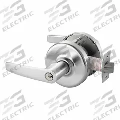 CORBIN Door Lockset: Office Lever Locksets, Chrome, ADA Compliant (MPN CLX3361 AZD 626). Key specifications — attr1024149: Not Ligature-Resistant; attr1011488: CORBIN; attr1024446: F82A; attr1011524: No Message; attr1011506: Armstrong Lever; attr1011485: Yes; attr1059461: Satin Chromium-Plated.