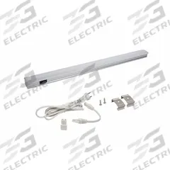 LED Strip Light: 24 in Lg, 720 lm, 4500K, 10.2 W, Plug-In, Silver, Aluminum, 1 in Ht, 120V AC (MPN ZX524-HL-CW-9). Key specifications — attr1262778: 120V AC; attr1262749: Plug-In; attr1262754: Integrated LED; attr1262758: Aluminum; attr1262760: Yes; attr1262765: LED; attr1262776: High/Low; attr1262780: 4500K.