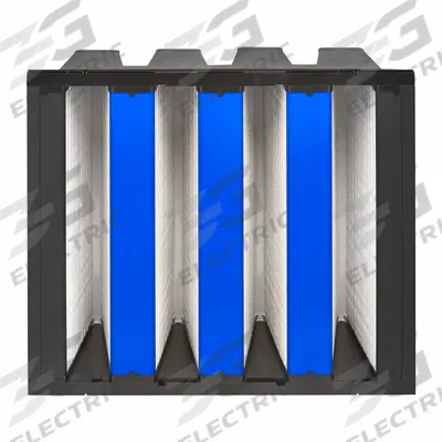 GRAINGER V-Bank Air Filter: 20 in x 24 in x 12 in, Fiberglass, Single Header - MERV 11 V-Bank Air Filters