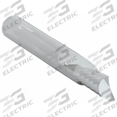 ONSRUD Solid Router Bit: Spiral O-Flute Downcut, 1/8" Cut Dia - Spiral O-Flute Router Bits for Aluminum