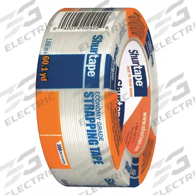 SHURTAPE Strapping Tape: 4.5 mil Tape Thick, 2 in x 180 ft - Light-Duty Strapping Tape