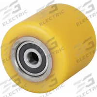 APPROVED VENDOR Caster Wheel: 2 3/8 in Wheel Dia., 1 3/8 in Wheel Wd, Polyurethane, Steel, Std (MPN HTH 60X35/15-35K). Key specifications — Brand: APPROVED VENDOR; Wheel/Tread Color: Yellow.
