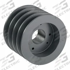 APPROVED VENDOR V-Belt Pulley: C55, 4 Groove, 5.9 in OD, Bushed Bore, SD, For C/CX Belt Section (MPN 4C55SD). Key specifications — attr1318293: C55; attr1318301: 5.5 in (C); attr1318291: C or CX.
