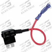 BUSSMANN In-Line Fuse Holder: Non-Rejection Block Style, 1 Pole, 12 V DC Rating (MPN BP/HHH-RP). Key specifications — Compatible Fuse Series: 297; Brand: BUSSMANN.